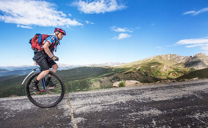 Mountain unicycle