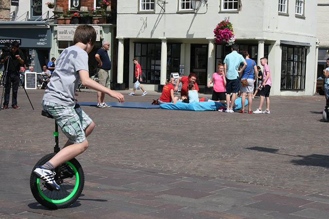 Your unicycle stops when you stop pedaling