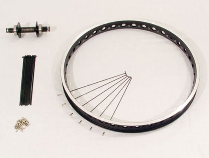 Components to build Unicycle Rim Hub Spokes Nipples