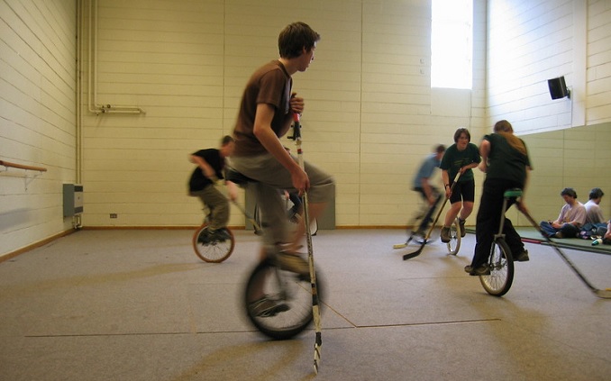 Unicycle Hockey