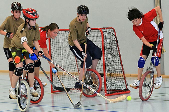 Where Is Unicycle Hockey Popular